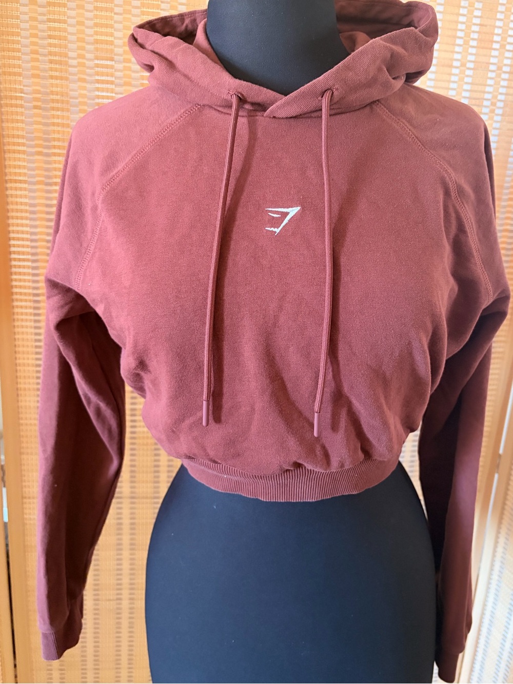 Gymshark Women's Cropped Hoodie - Burgundy